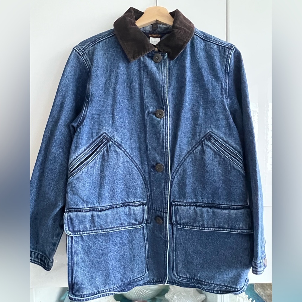 Woolrich denim barn chore jacket